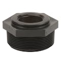 3" MNPT x 1-1/2" FNPT Banjo® Black Fiberglass-Reinforced Polypropylene Reducer Bushing
