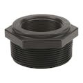3" MNPT x 2" FNPT Banjo® Black Fiberglass-Reinforced Polypropylene Reducer Bushing