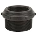 4" MNPT x 3" FNPT Banjo® Black Fiberglass-Reinforced Polypropylene Reducer Bushing