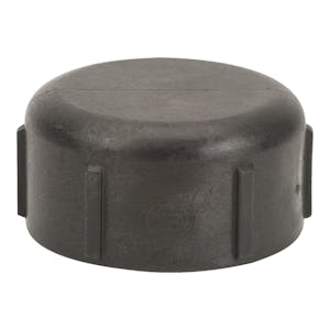 3" FNPT Banjo® Black Fiberglass-Reinforced Polypropylene Pipe Cap