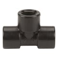 3/8" FNPT x 3/8" FNPT x 3/8" FNPT Banjo® Black Fiberglass-Reinforced Polypropylene Pipe Tee