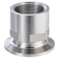 1" Tri-Clamp x 3/4" FNPT Stainless Steel Sanitary Reducing Adapter