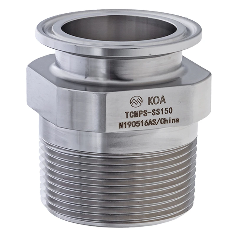 Kuriyama Sanitary Tri-Clamp MNPT Adapters