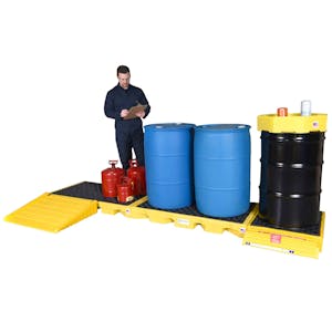 UltraTech 4-Drum Inline Spill Containment Deck