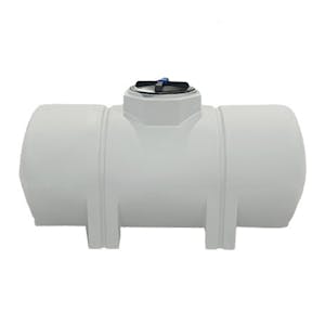 330 Gallon Natural LLDPE ProChem® Horizontal Leg Tank (1.5 Specific Gravity) with 16" Twist Lid - 36" Dia. x 80" L