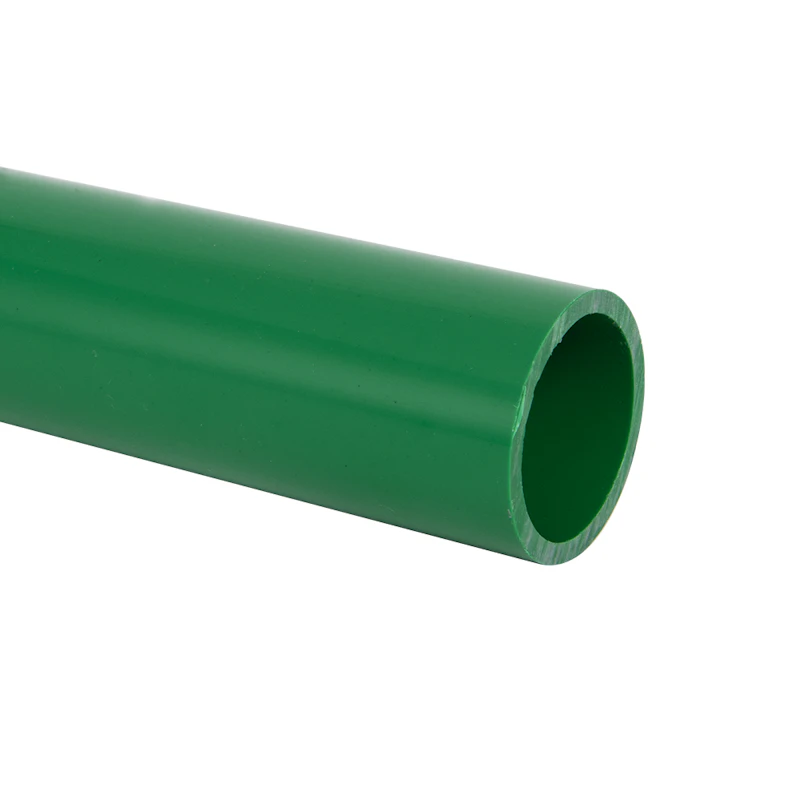 1-1/4" Schedule 40 Green PVC Furniture-Grade Pipe - 5' Length