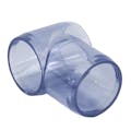 1/2" DuraClear UV Schedule 40 Clear PVC Furniture Grade Socket Slip Tee