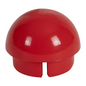 1-1/4" Schedule 40 Red PVC Furniture-Grade Socket Internal Ball Cap
