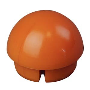 1-1/4" Schedule 40 Orange PVC Furniture-Grade Socket Internal Ball Cap