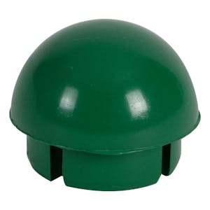 1-1/4" Schedule 40 Green PVC Furniture-Grade Socket Internal Ball Cap