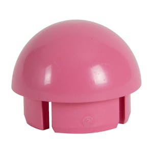 1-1/4" Schedule 40 Pink PVC Furniture-Grade Socket Internal Ball Cap