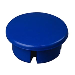 1-1/4" Schedule 40 Blue PVC Furniture Grade Socket Internal Dome Cap