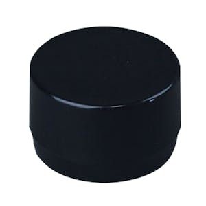 1-1/4" Schedule 40 Black PVC Furniture-Grade Socket External Cap