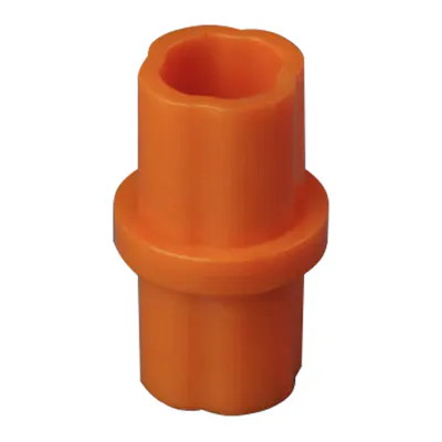 1-1/4" Schedule 40 Orange PVC Furniture-Grade Socket Internal Straight Coupling