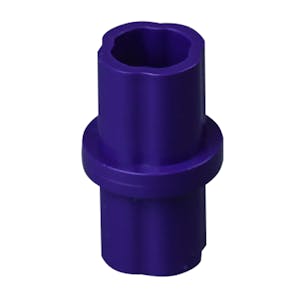 1-1/4" Schedule 40 Purple PVC Furniture-Grade Socket Internal Straight Coupling