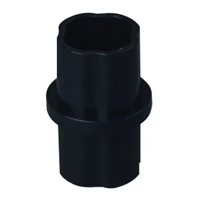 1-1/4" Schedule 40 Black PVC Furniture-Grade Socket Internal Straight Coupling