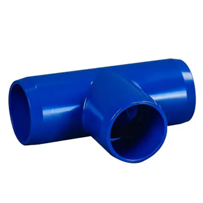 Colored Schedule 40 Furniture-Grade PVC Socket Tees