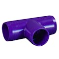 1-1/4" Schedule 40 Purple PVC Furniture Grade Socket Tee