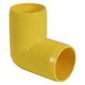 1-1/4" Schedule 40 Yellow PVC Furniture Grade Socket 90° Elbow
