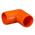 1-1/4" Schedule 40 Orange PVC Furniture Grade Socket 90° Elbow