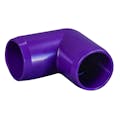 1-1/4" Schedule 40 Purple PVC Furniture Grade Socket 90° Elbow