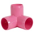 1-1/4" Schedule 40 Pink PVC Furniture Grade Socket 3-Way Elbow