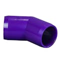 1-1/4" Schedule 40 Purple PVC Furniture Grade Socket 45° Elbow