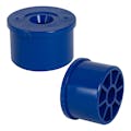 Blue PVC Fitting Adapter Cap for 7/16" Stud Caster & 1-1/4" Furniture Grade PVC Socket Fitting