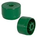 Green PVC Pipe Adapter Cap for 7/16" Stud Caster & 1-1/4" Furniture Grade PVC Pipe