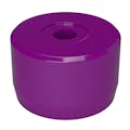 Purple PVC Pipe Adapter Cap for 7/16" Stud Caster & 1-1/4" Furniture Grade PVC Pipe