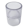 1/2" DuraClear NSF Schedule 40 Clear PVC Furniture-Grade Socket External Straight Coupling