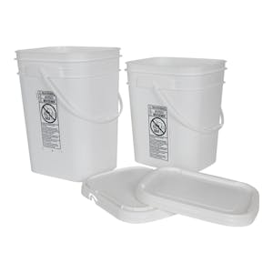 Rectangular Tamper Evident Buckets & Lids