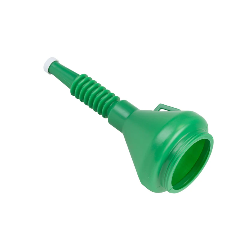 Green 1-1/2 Quart Double Capped Funnel