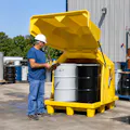 UltraTech Ultra-Hard Top Spill Pallet® P4 Gull Wing without Drain 57" L x 54" W x 64.5" Hgt.