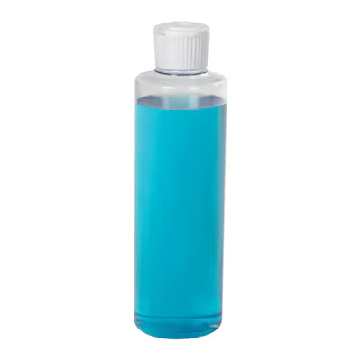 PVC Cylindrical Bottles with Flip-Top Dispensing Caps