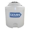 Gemini® 20 Gallon Natural LLDPE Dual Containment Tank (1.9 Specific Gravity) with Domed Top & 8" Twist Lid - 22" Dia. x 26-3/4" Hgt.