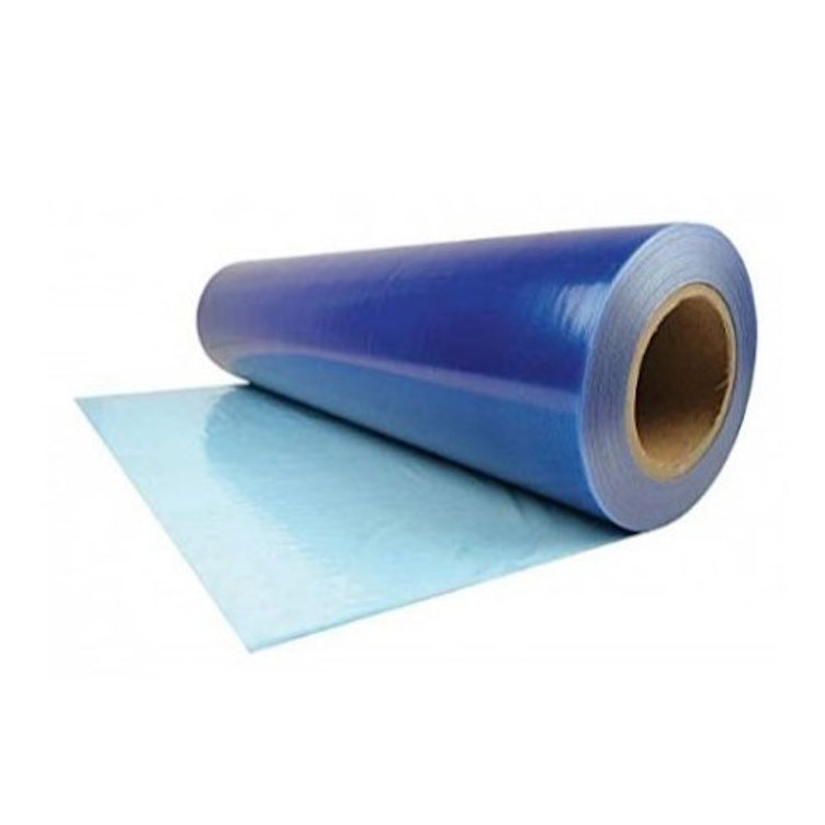 36" W x 200' L x 2.5 mil Thick Blue Polyethylene Heavy-Duty Premium Hard Flooring Protection Film