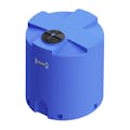 Gemini® 500 Gallon Blue LLDPE Dual Containment Tank (1.9 Specific Gravity) with Domed Top & 16" Twist Lid - 61" Dia. x 66-1/2" Hgt.