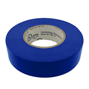 3/4" W x 22 Yd. L x 7 mil Thick Blue Vinyl Electrical Tape  - Package of 6