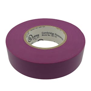 3/4" W x 22 Yd. L x 7 mil Thick Purple Vinyl Electrical Tape - Package of 6