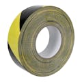 2" W x 60 yd. L x 11.8 mil Thick Black & Yellow Striped Heavy-Duty Hazard Duct Tape
