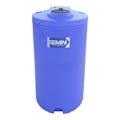 Gemini® 160 Gallon Blue LLDPE Dual Containment Tank (1.5 Specific Gravity) with Domed Top & 8" Twist Lid - 34" Dia. x 68" Hgt.