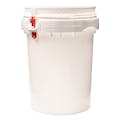 Life Latch® White 12 Gallon Plastic Drum