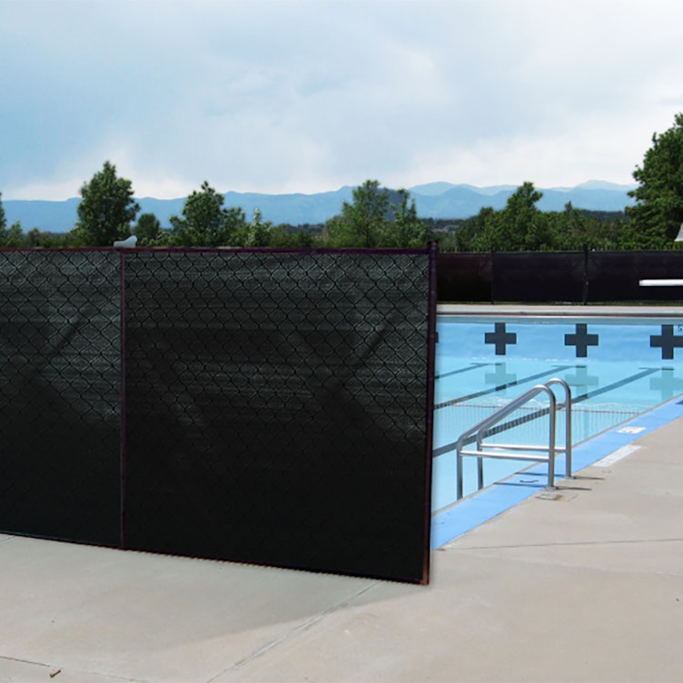 6' W x 15' L Black HDPE Privacy Netting