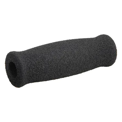 1/2" ID x 4-1/2" L Black Sculpted NPVC Foam Grip for 5/8" Dia. Bar