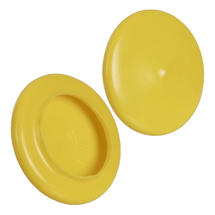 1.310" ID x 1.930" OD Yellow Vinyl Flange Cover