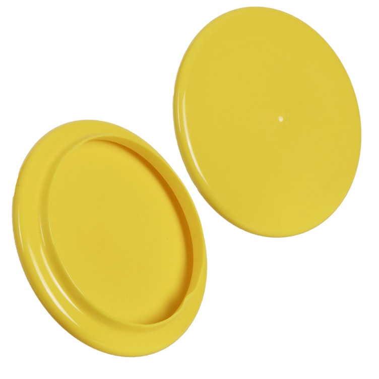 3.000" ID x 3.600" OD Yellow Vinyl Flange Cover