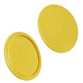 4.000" ID x 4.690" OD Yellow Vinyl Flange Cover