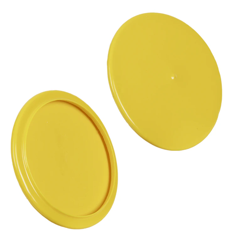 4.000" ID x 4.690" OD Yellow Vinyl Flange Cover