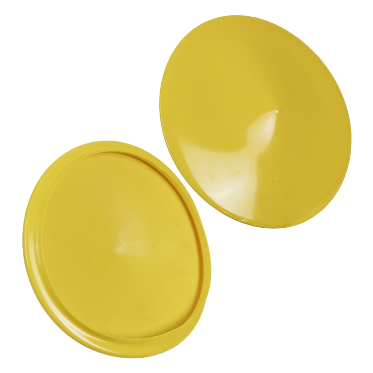 6.500" ID x 7.190" OD Yellow Vinyl Flange Cover